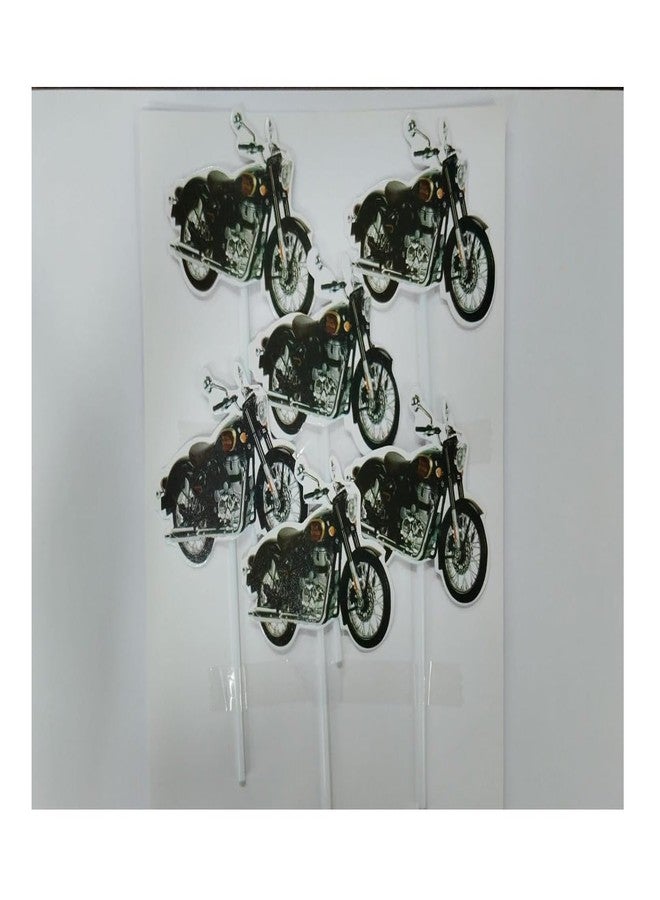 XilaMagic Bike Theme Paper Cake Topper - Image 1